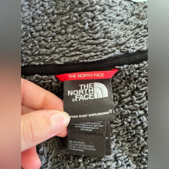 Men's North Face Fleece Jacket Black Size Medium - Picture 2 of 6